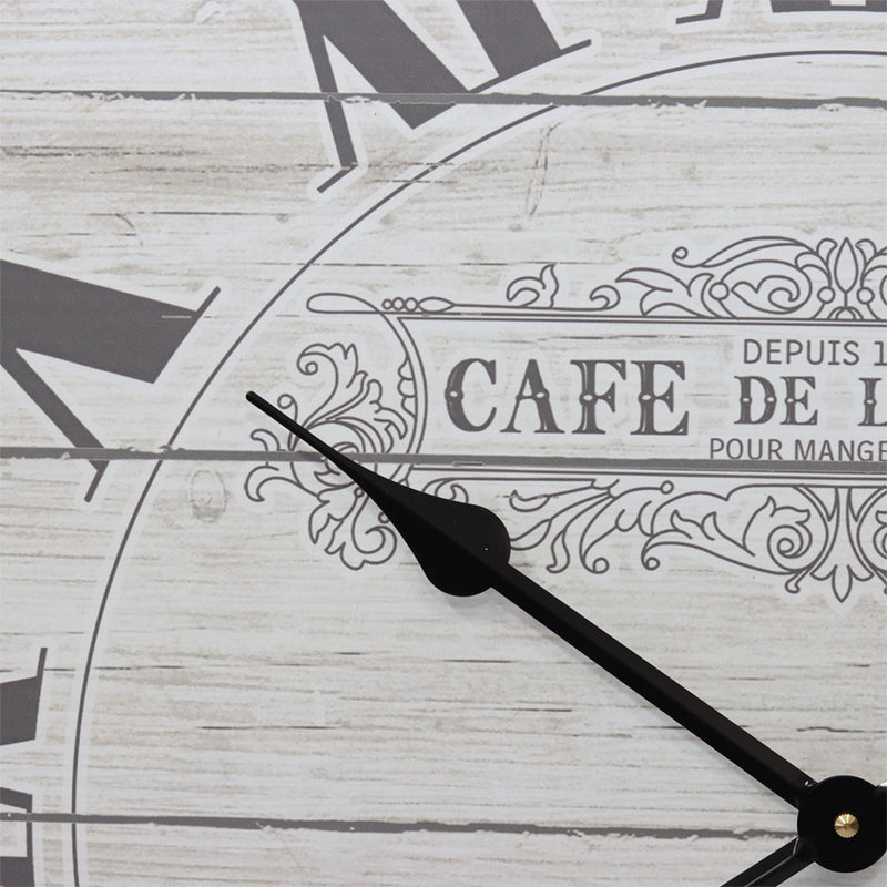 XXL Cafe De La Tour Clock 70X5CM