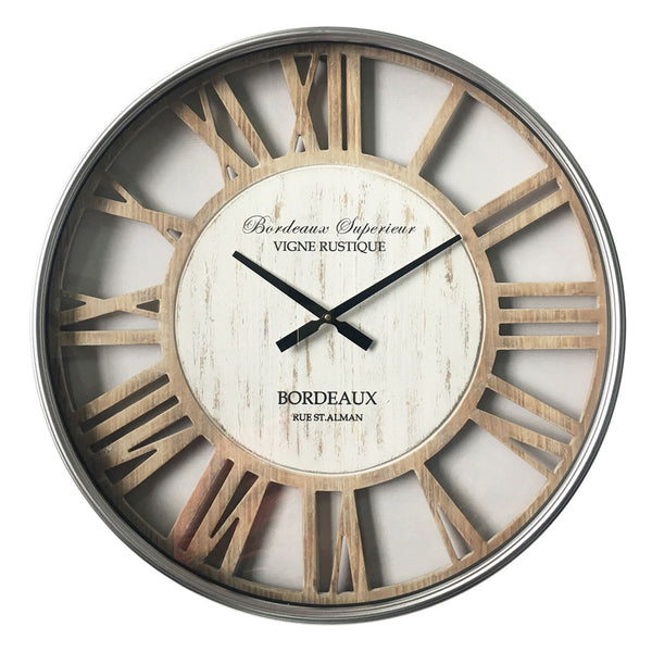 XXL Hampton Wall Clock with Glass front 70 × 6.5cm
