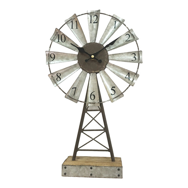 Windmill Table Clock 25 X 8 X 41CM