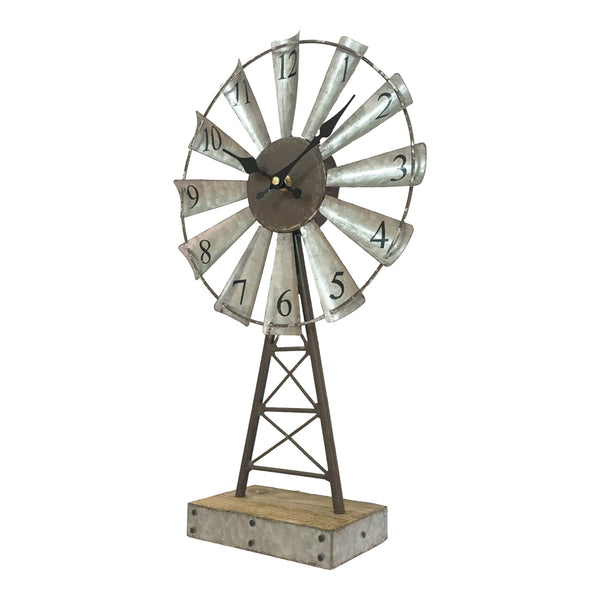 Windmill Table Clock 25 X 8 X 41CM
