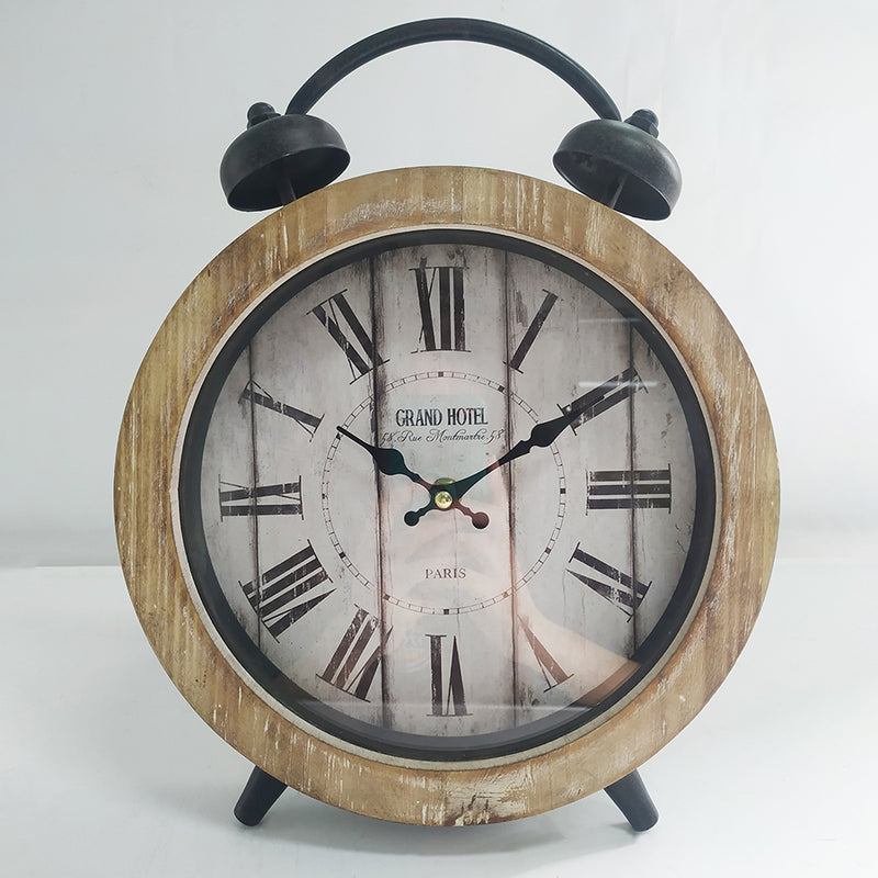 Large Grand Hotel Table top Clock With Faux Alarm 26 X 8 X 32CM