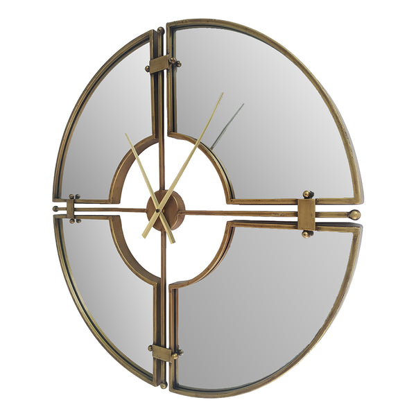 XL Aura Mirrored Clock 70X5CM