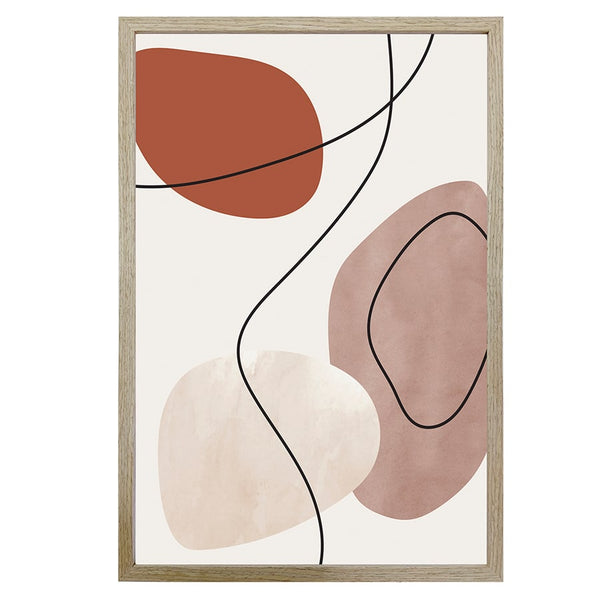 Abstract Dreams Wall Print with Glass