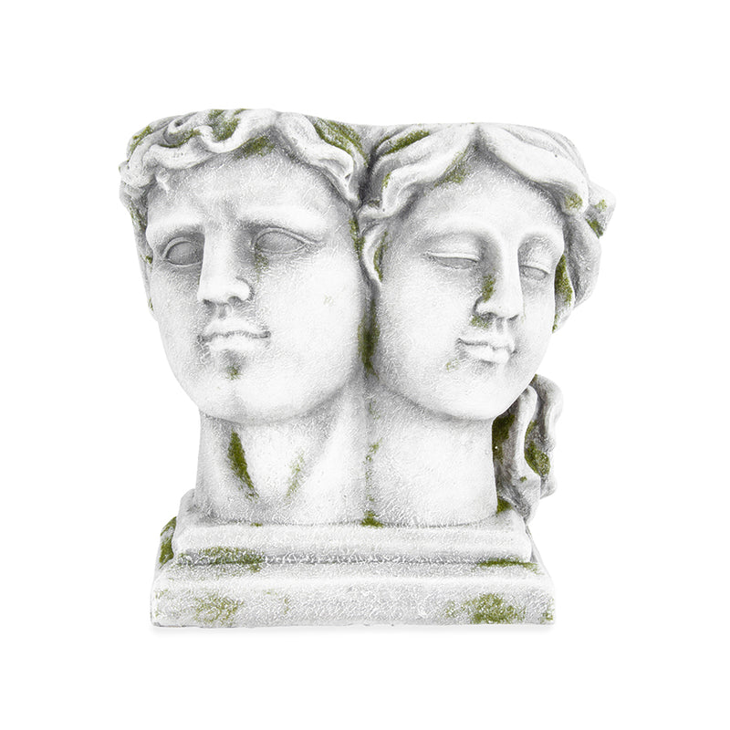 Classic Grecian Two-Faces Planter w/Hole & Plug 33 x 21 x 33cm