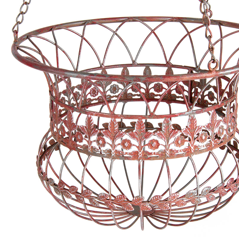 Set Of 2 Nested Federation Hanging Baskets Large 36 × 36 - 77CM / Small 30 × 30 - 66CM