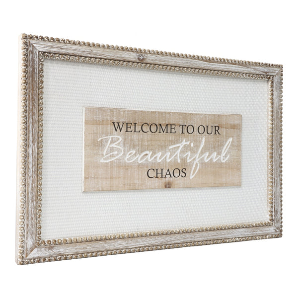 Natural With White Mix  'Beautiful Chaos' Wall Art