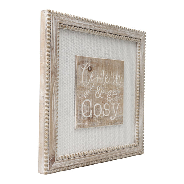 Natural With White Mix ‘Get Cosy' Wall Art