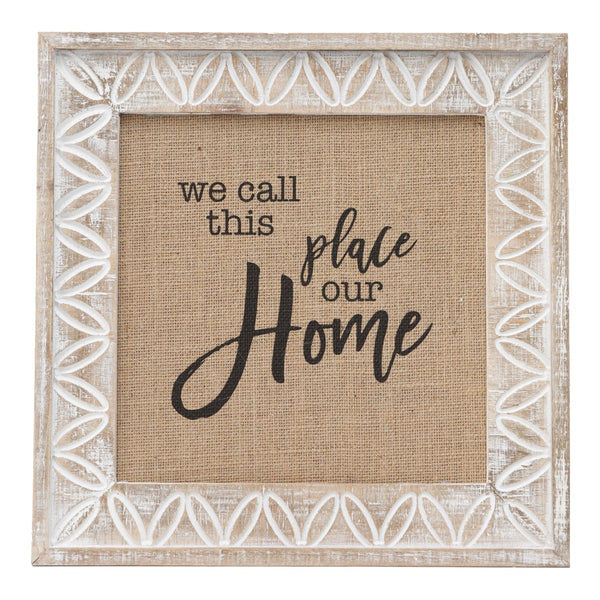 Natural With White Mix ‘Call This Home’ Wall Art