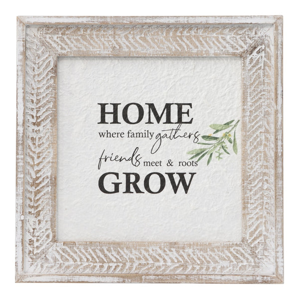 Natural With White Mix ‘Home Roots’ Wall Art