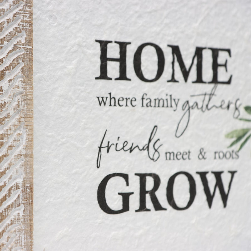 Natural With White Mix ‘Home Roots’ Wall Art