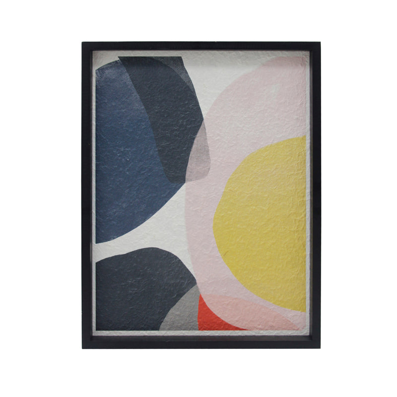 Set Of 2 Framed Abstract Bubble Wall Art