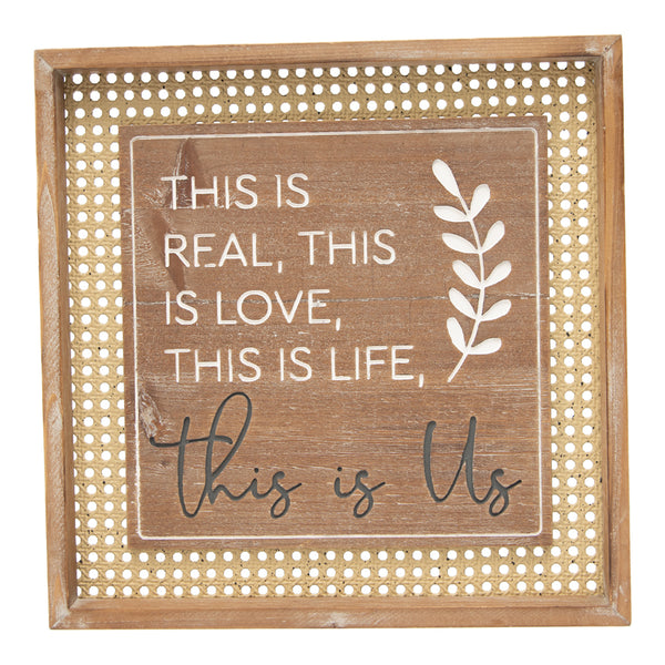This Is Real This Is Love  Natural Wall Art