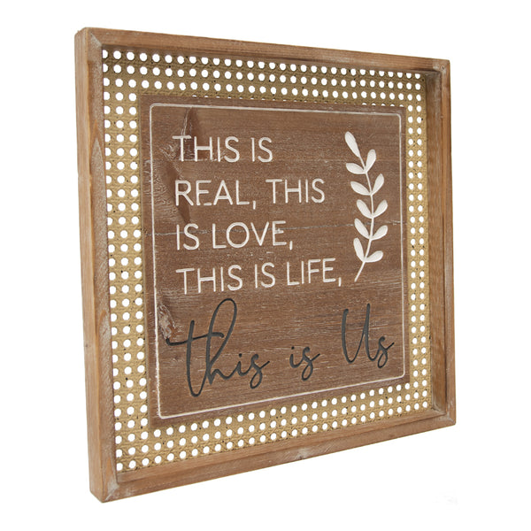 This Is Real This Is Love  Natural Wall Art
