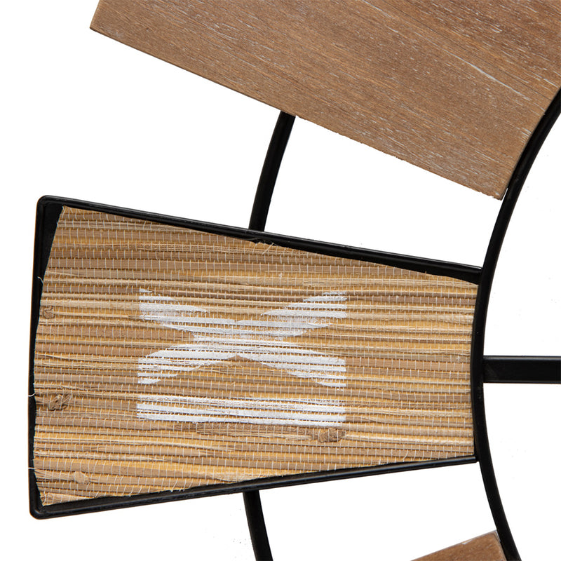 XXL Nordic Mix Timber Tones Wall Clock 70×4.5CM