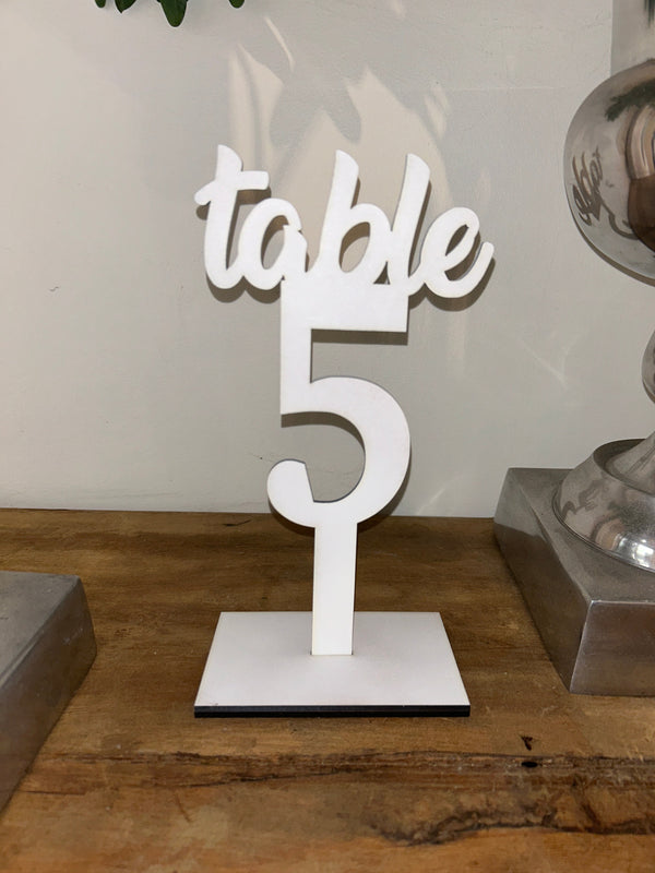 Table Numbers - Elegant, customizable, made in Melbourne Australia - Weddings and other celebrations