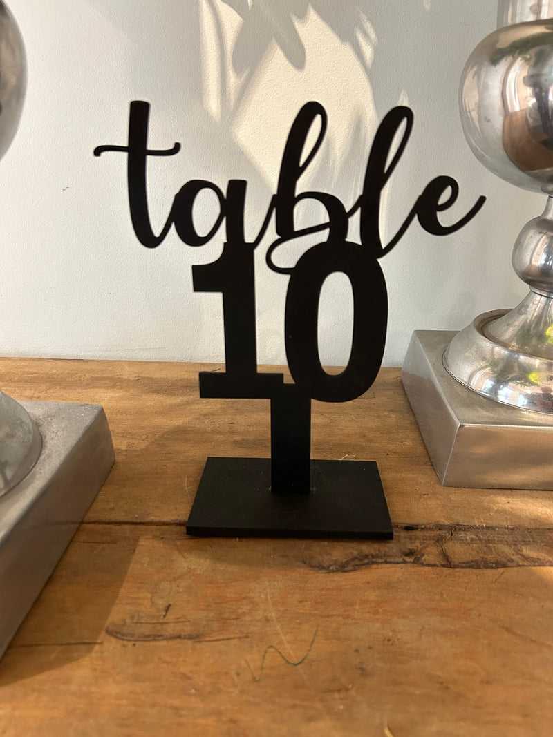 Table Numbers - Elegant, customizable, made in Melbourne Australia - Weddings and other celebrations