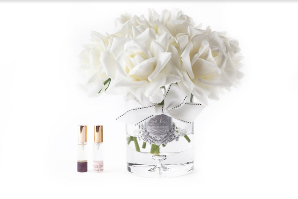 Cote Noire - Luxury Grand Bouquet - Silver Badge - Ivory - Navy Box