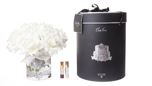 Cote Noire - Luxury Grand Bouquet - Silver Badge - Ivory - Navy Box