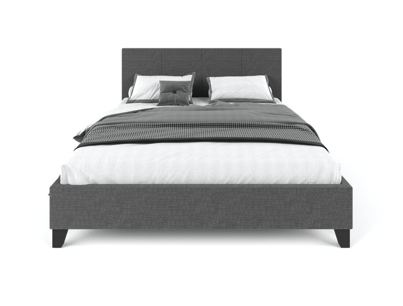 Palermo Bed Frame Charcoal Queen