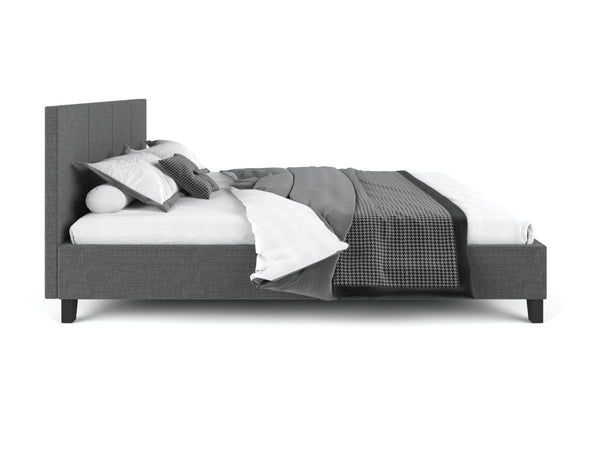 Palermo Bed Frame Charcoal Queen